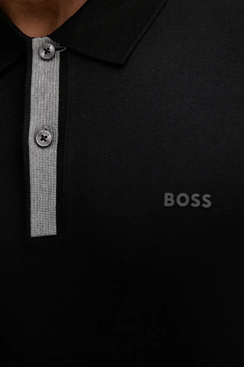 Boss Polo Uomo Nero 3636609 miniatura 5