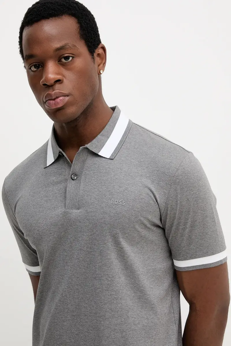 Boss Polo Uomo Nero 3609887 miniatura 4