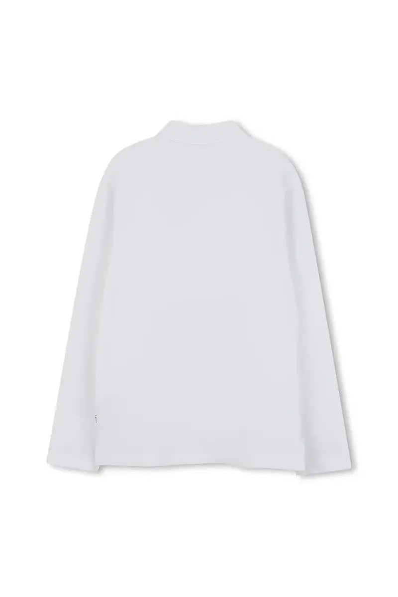 polo in lana bambino/a colore bianco J52333 miniatura 2