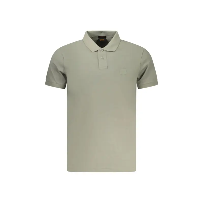 Polo Maniche Corte Uomo Verde Ricamo