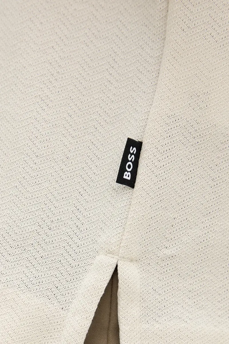 Boss Polo Uomo Beige 3573741 miniatura 5