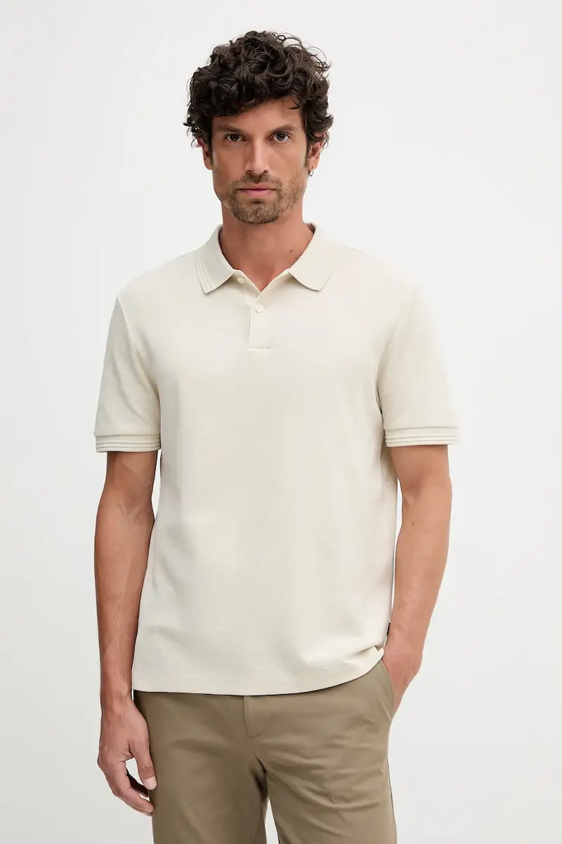 Boss Polo Uomo Beige 3573741