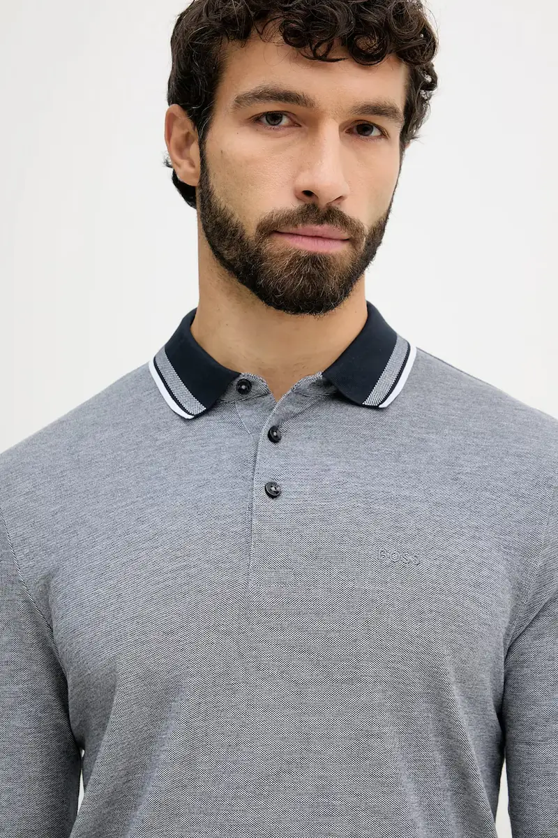 Boss Polo Uomo Blu 3768099 miniatura 4