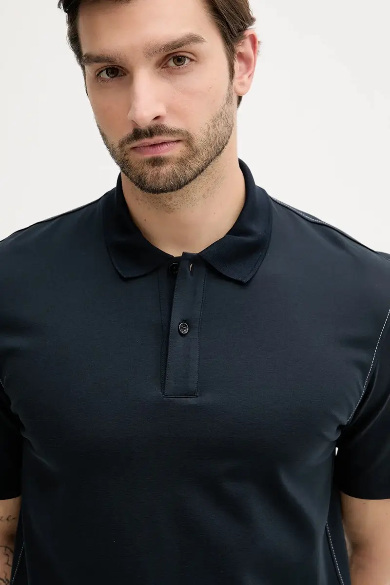 Boss Polo Uomo Blu 3133641 miniatura 4