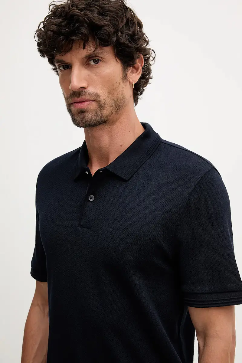 Boss Polo Uomo Blu 3595169 miniatura 4