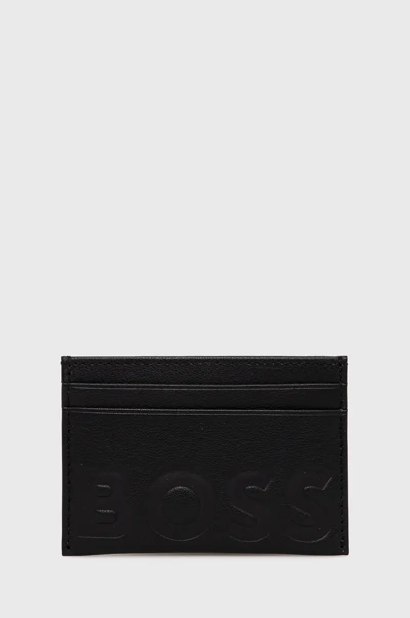 portacarte in pelle uomo Nero