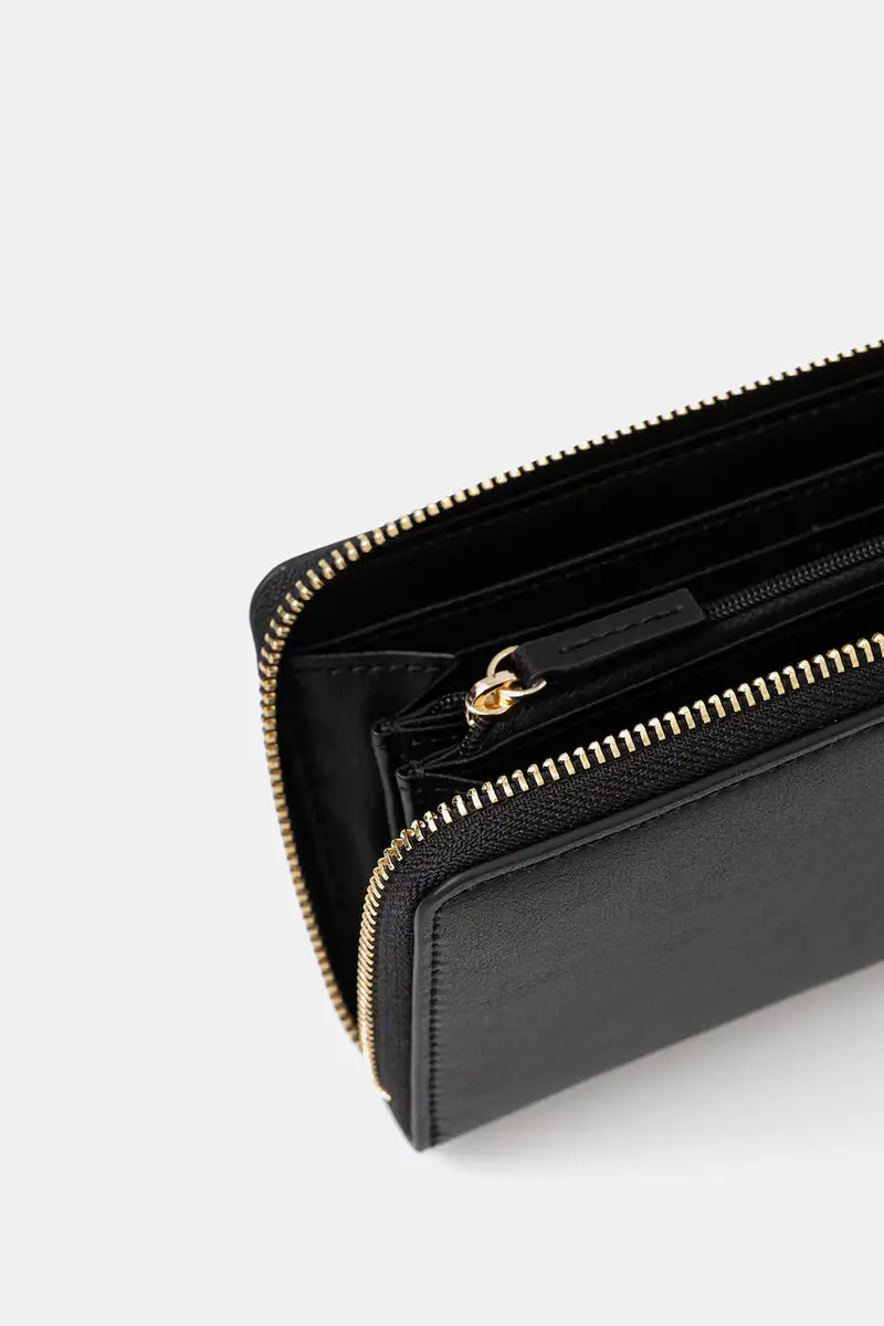 portafoglio in pelle donna colore nero 50548208 miniatura 3