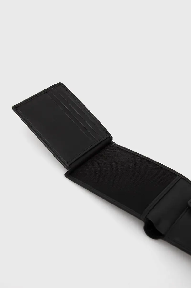 portafoglio in pelle uomo Nero miniatura 2