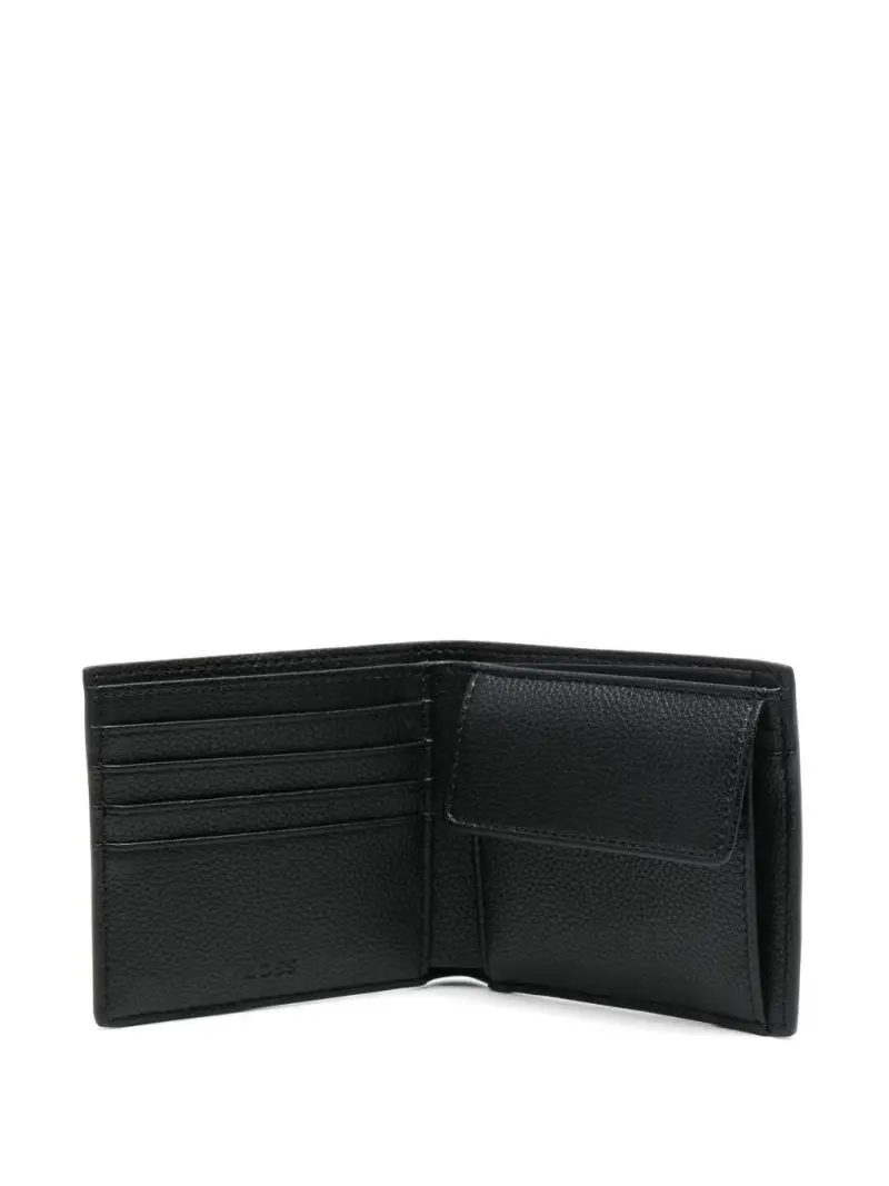 Portafoglio Nero Bi-Fold con Tasca Monete miniatura 3