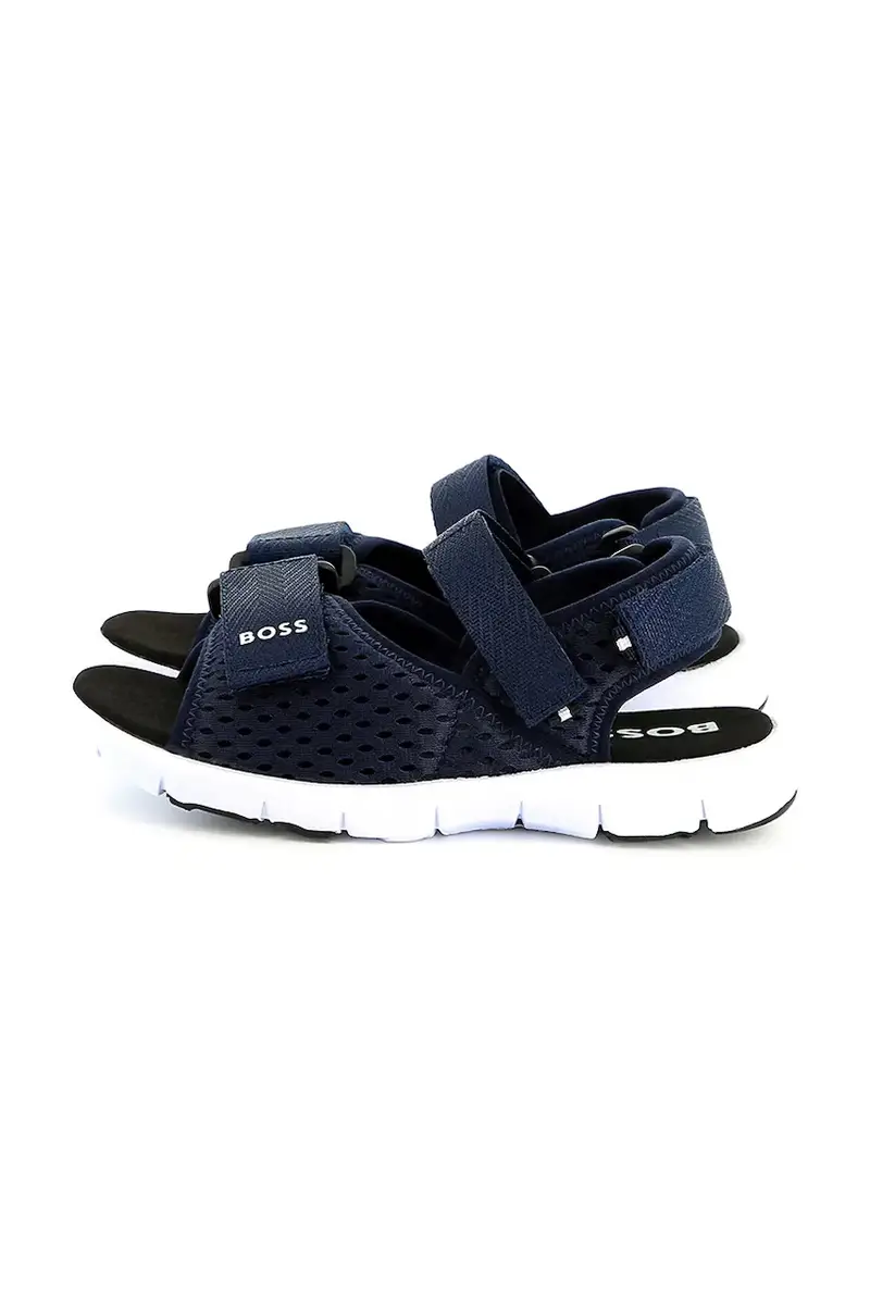 sandali per bambini colore blu navy J51654 miniatura 2