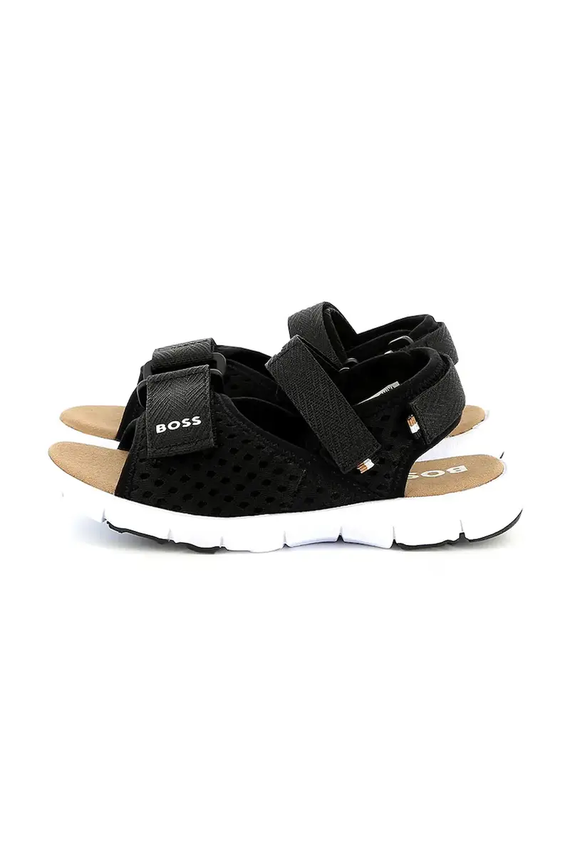 sandali per bambini colore nero J51654 miniatura 2