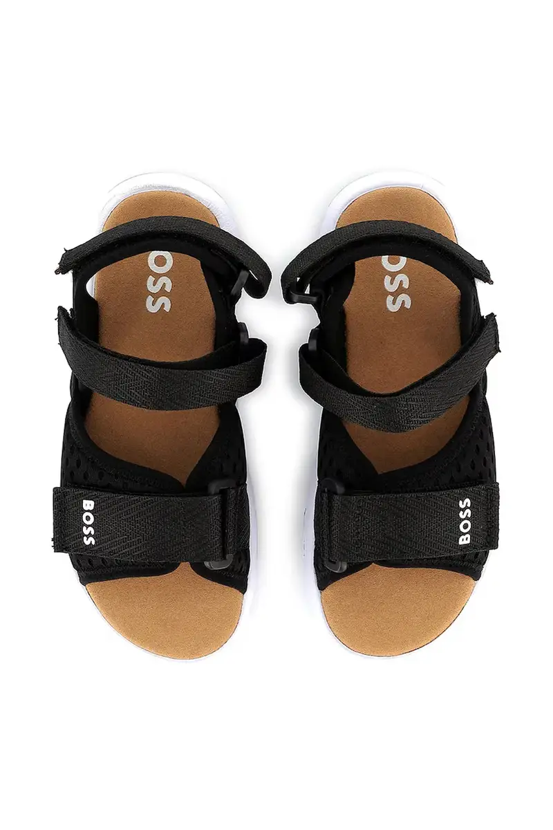 sandali per bambini colore nero J51654 miniatura 4