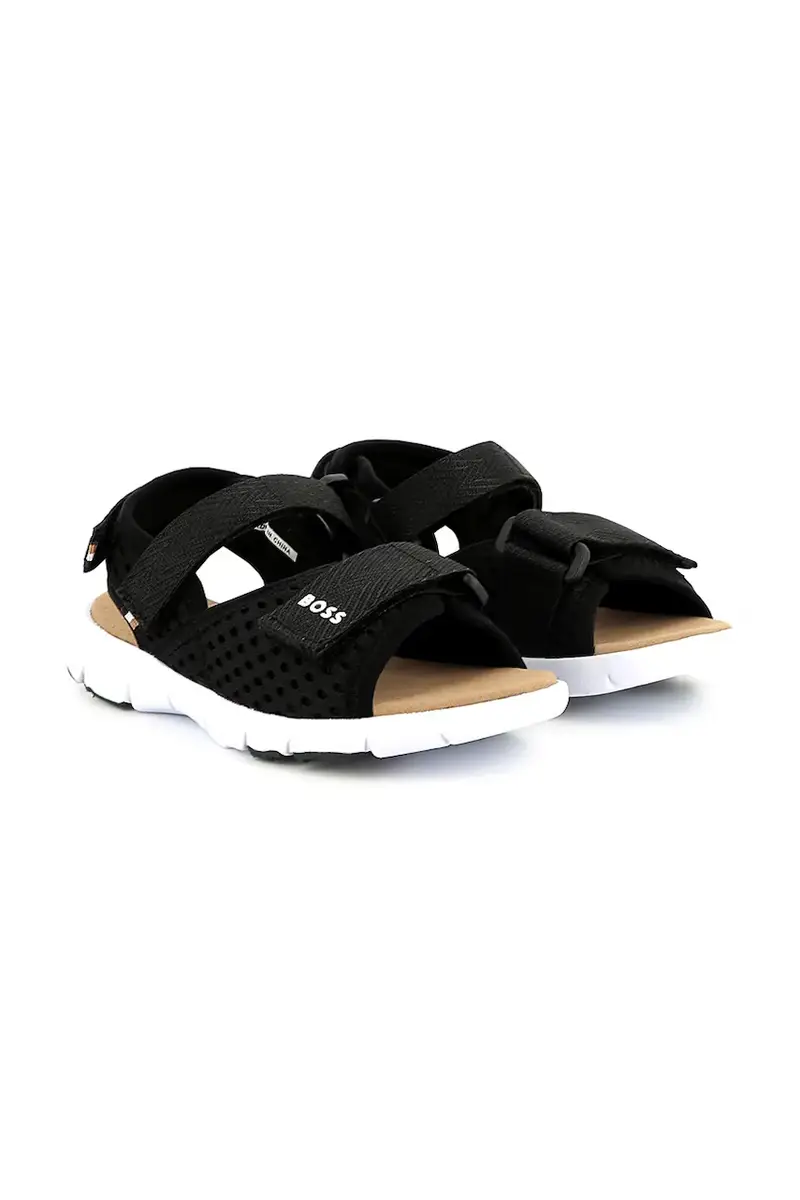 sandali per bambini colore nero J51654 miniatura 5