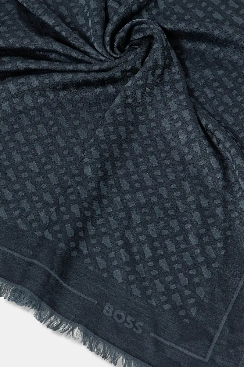 scialle con aggiunta di lana colore rosa 50517733 Blu navy miniatura 2