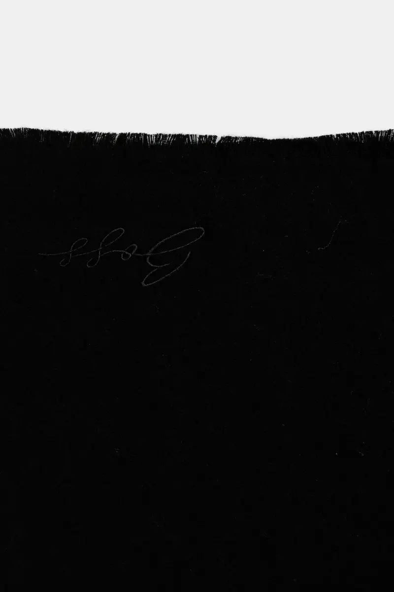 scialle con lana colore nero 50558638 miniatura 2