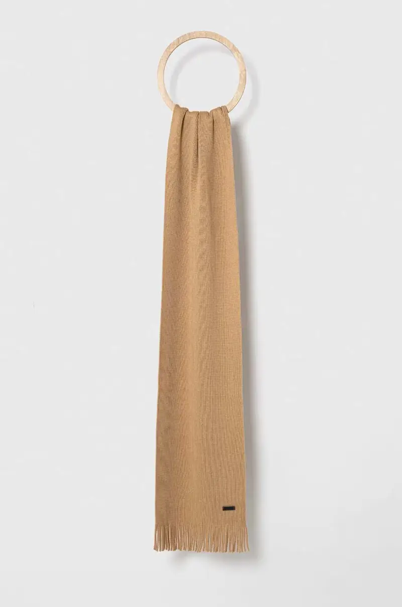 sciarpa in lana colore beige