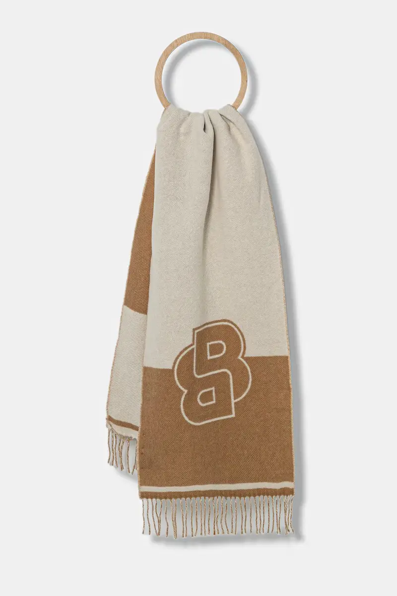 sciarpa in lana donna colore beige 50533865