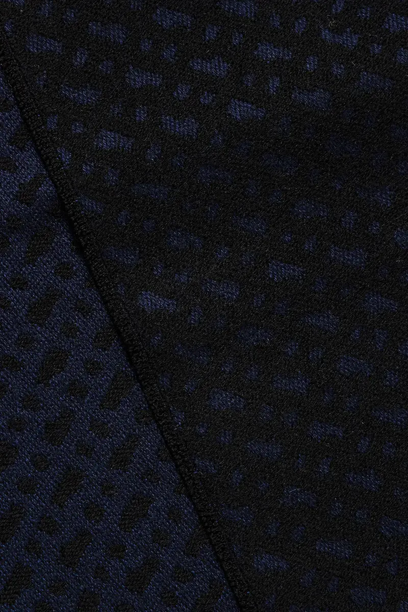 sciarpa in lana uomo colore blu navy 50549851 miniatura 2