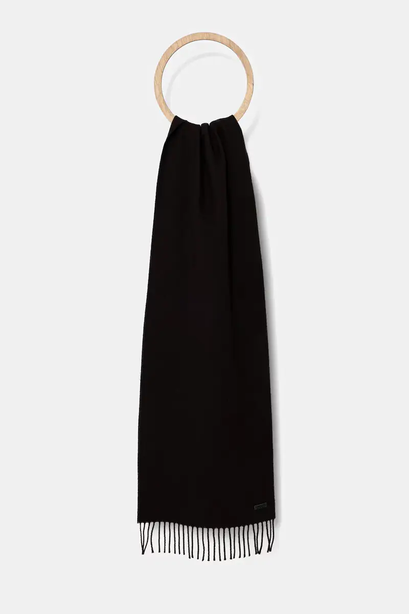 sciarpa in lana uomo colore nero 50517218 Marrone