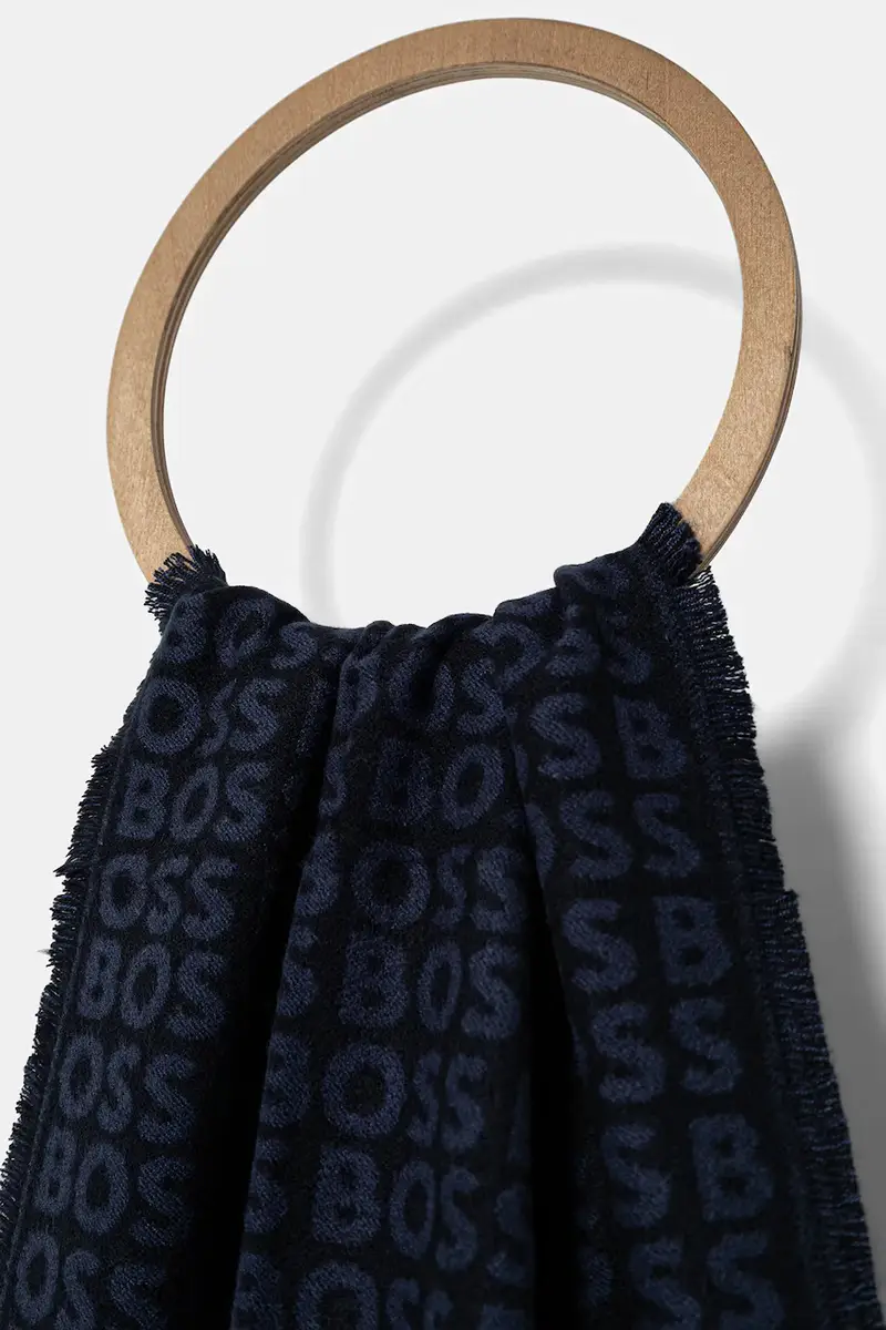 sciarpa uomo colore nero 50518661 Blu navy miniatura 2