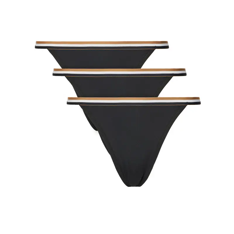 Set di 3 culotte classiche 50545611 Nero