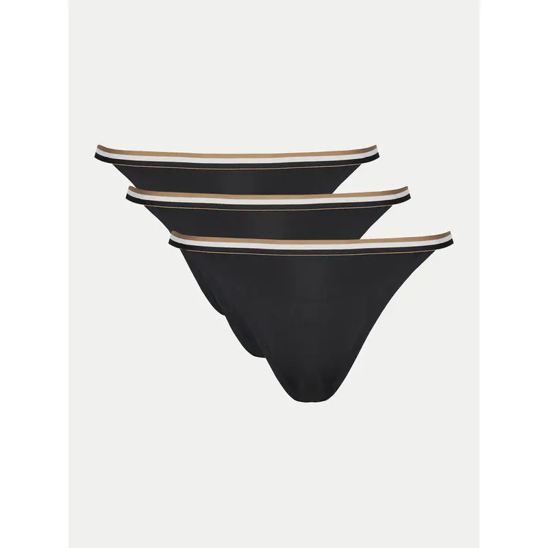 Set di 3 perizomi 50535239 Nero