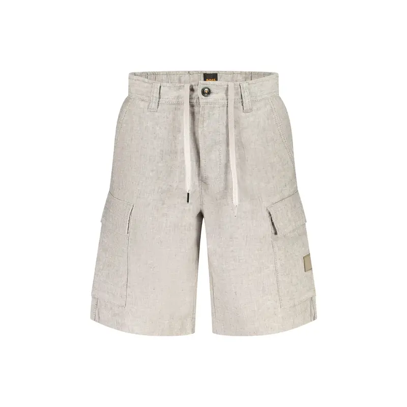 Boss Pantaloni Uomo Grigio Relaxed Fit