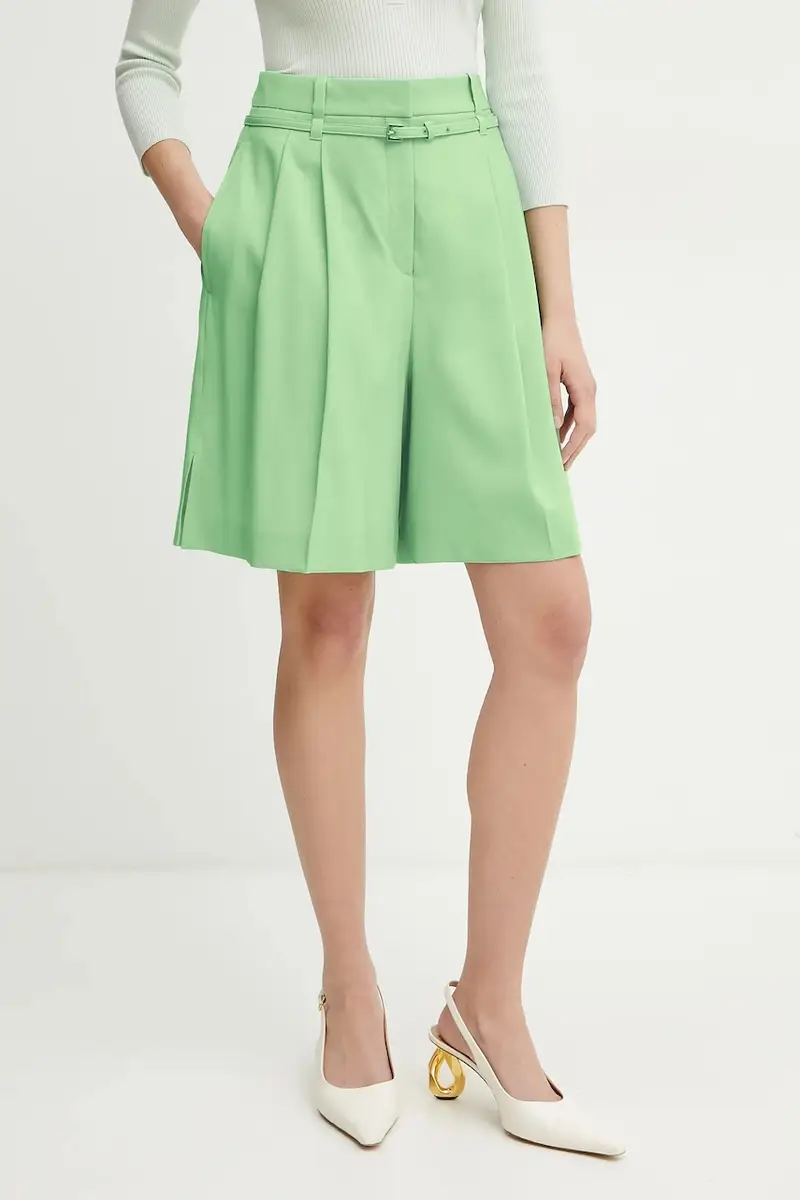 shorts in lana donna colore verde 50537395
