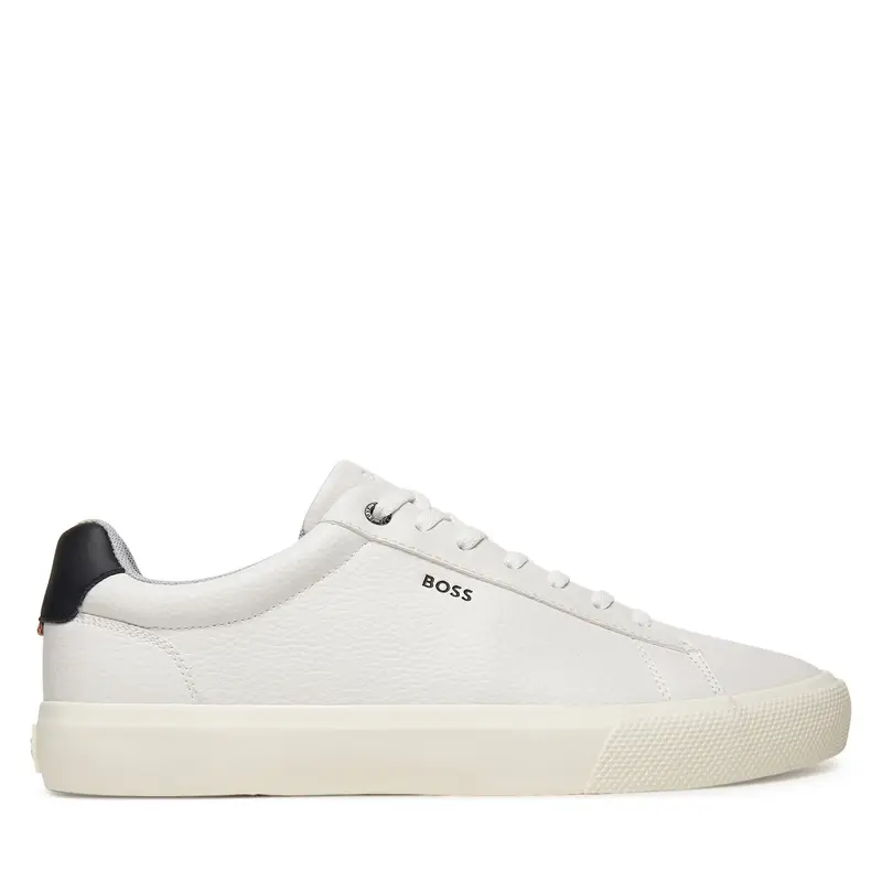 Boss Sneakers Uomo Bianco in Pelle