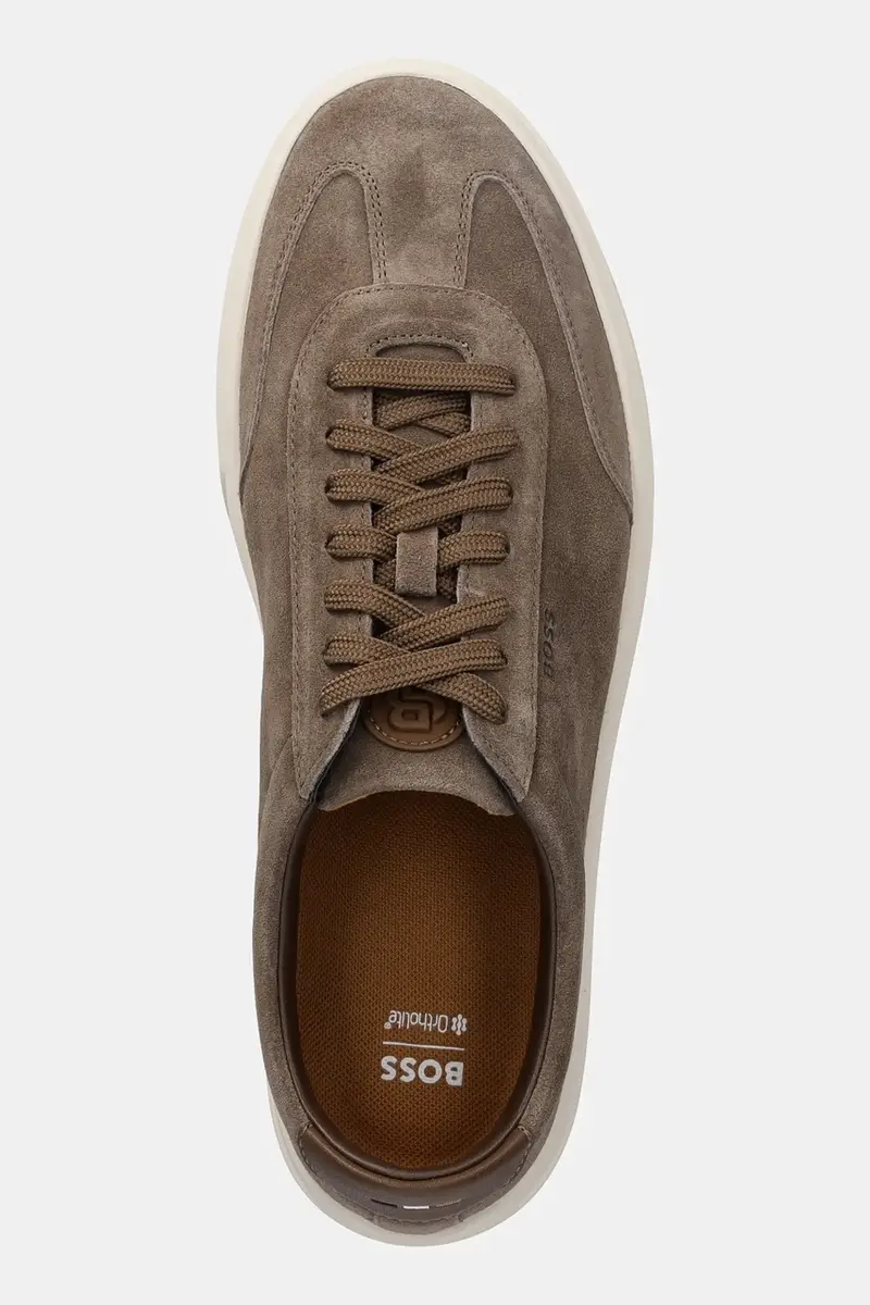 sneakers in camoscio 50554611 uomo colore beige Kieran miniatura 4