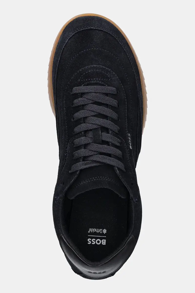 sneakers in camoscio Careton uomo colore blu navy 50548707 miniatura 4