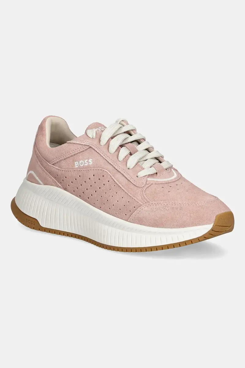 sneakers in camoscio TTNMEVO colore rosa 50536421