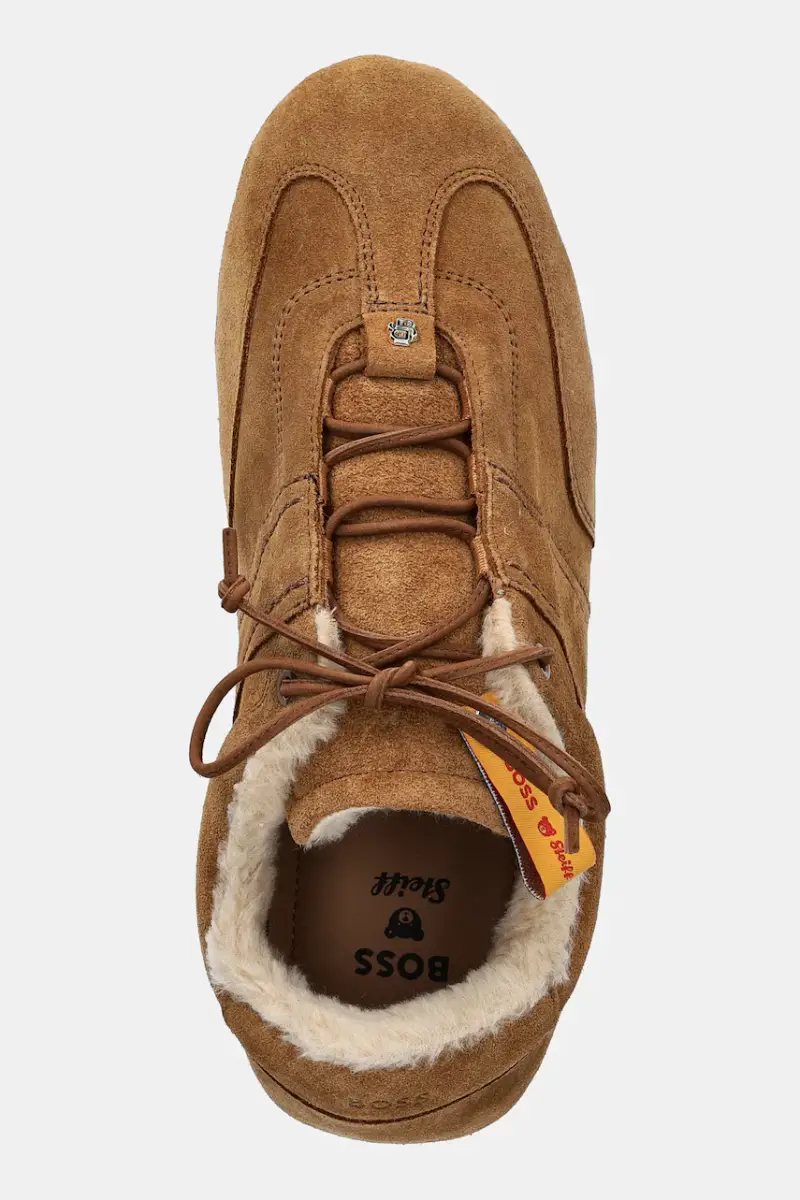 sneakers in camoscio x Steiff, Roxanne donna colore marrone 50552454 miniatura 4