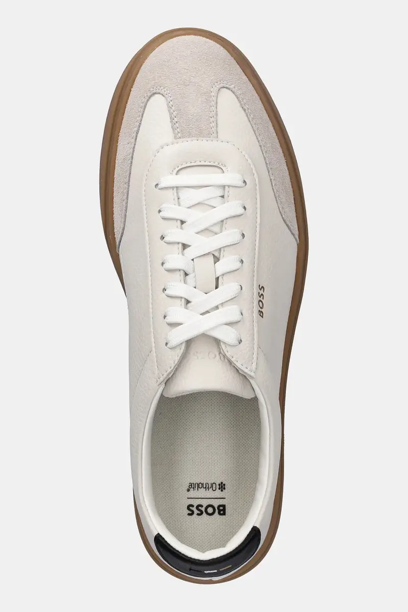 sneakers in pelle 50552852 uomo colore beige Kieran miniatura 4