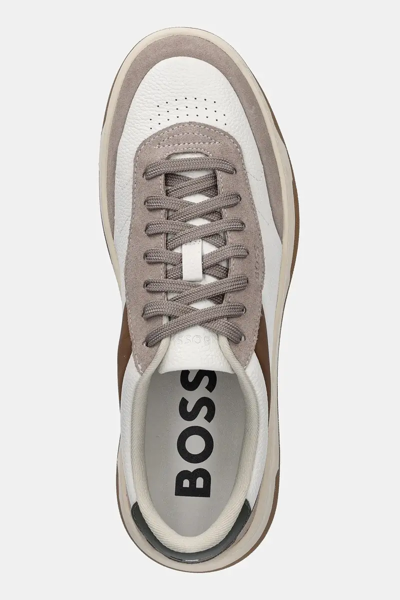 sneakers in pelle Baltimore uomo colore beige 50548705 miniatura 4