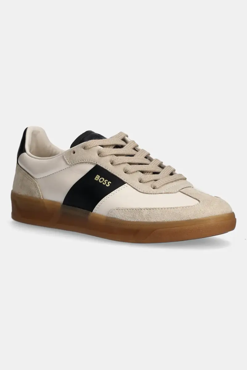 sneakers in pelle Brenta colore beige 50536624