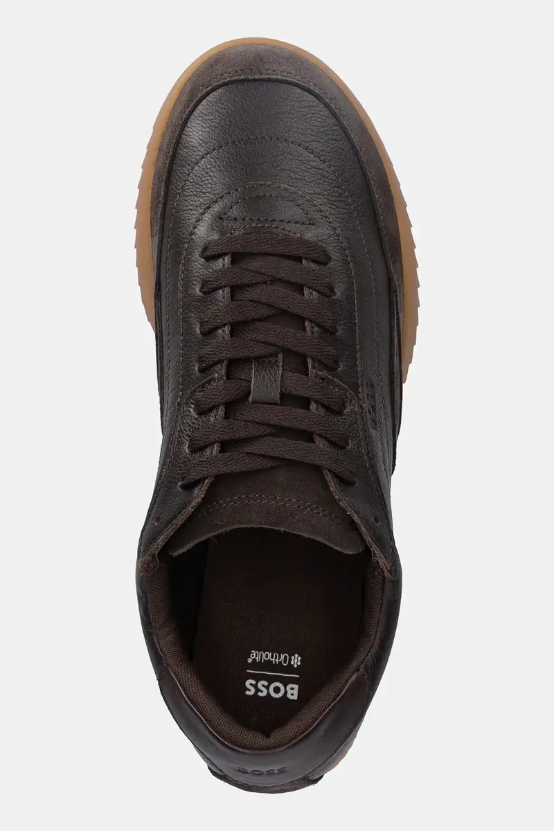 sneakers in pelle Careton uomo colore marrone 50552888 miniatura 4