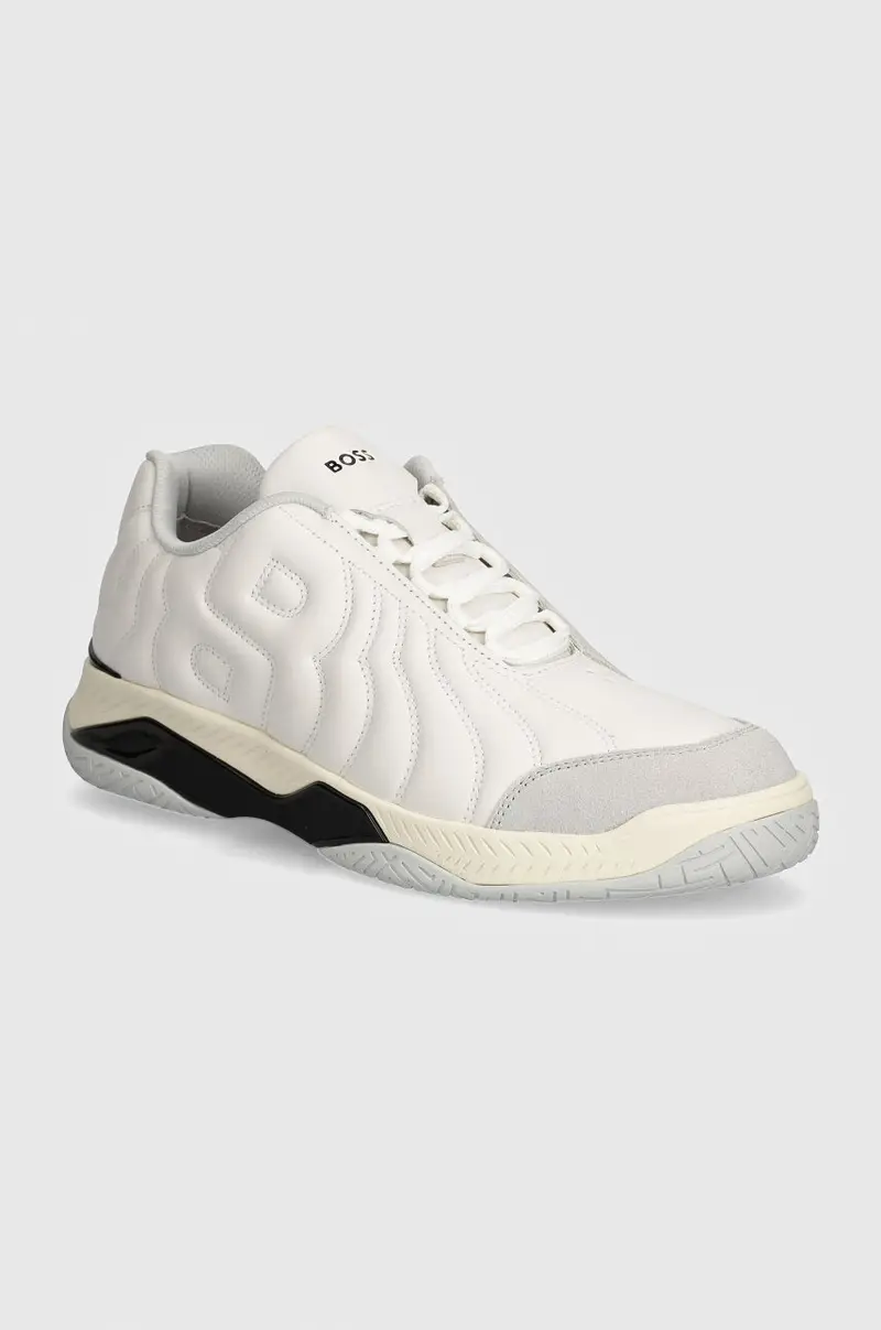 sneakers in pelle Courtstride colore grigio 50523190