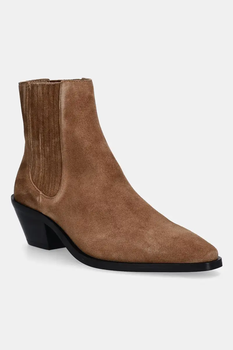 stivaletti alla caviglia in camoscio Niara donna colore marrone 50548781