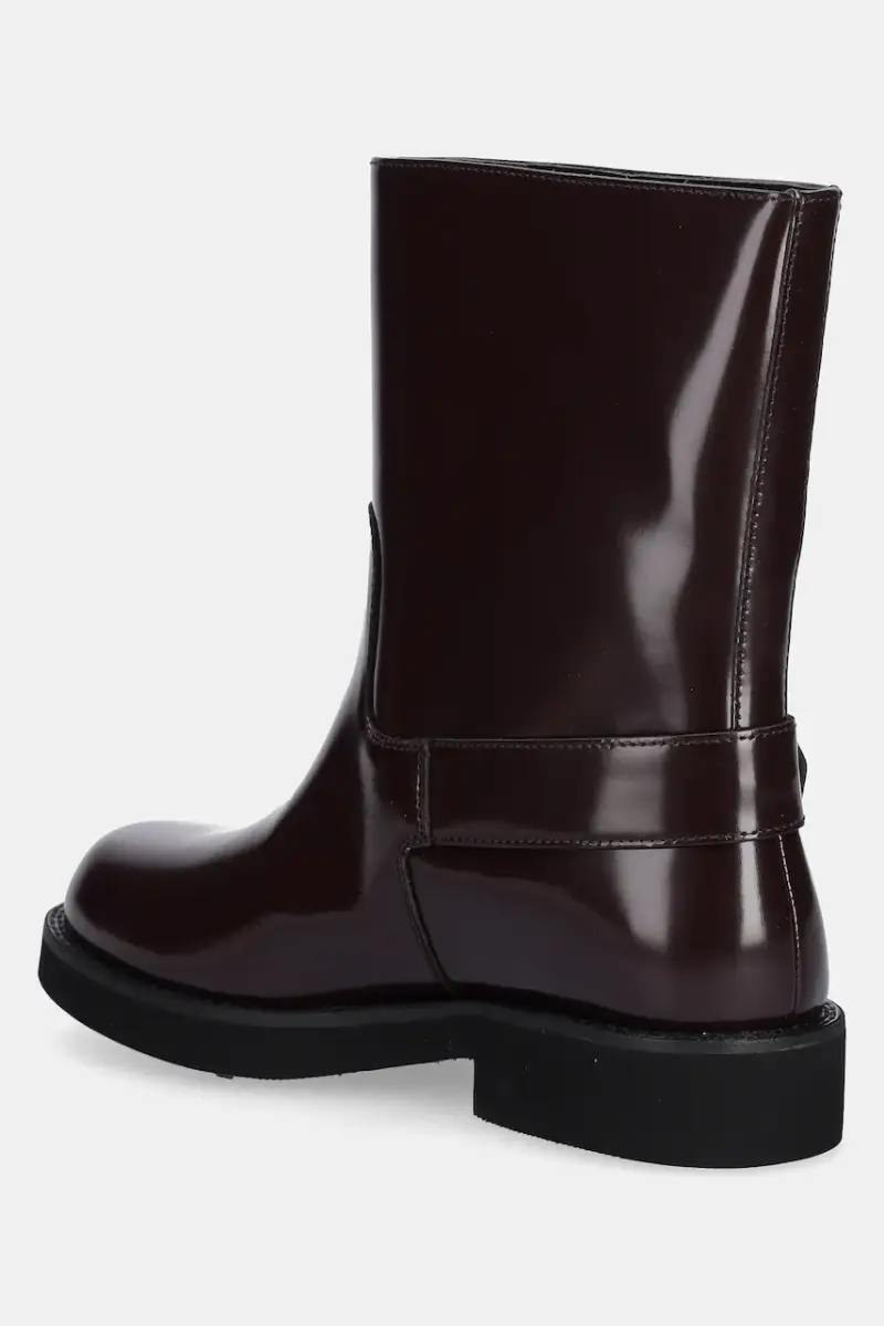 stivaletti alla caviglia in pelle 50548759 donna colore violetto Eleri miniatura 3