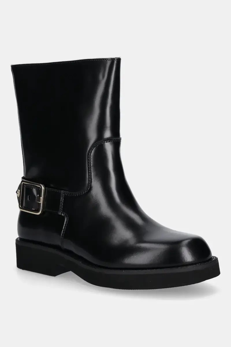 stivaletti alla caviglia in pelle Eleri donna colore nero 50548759