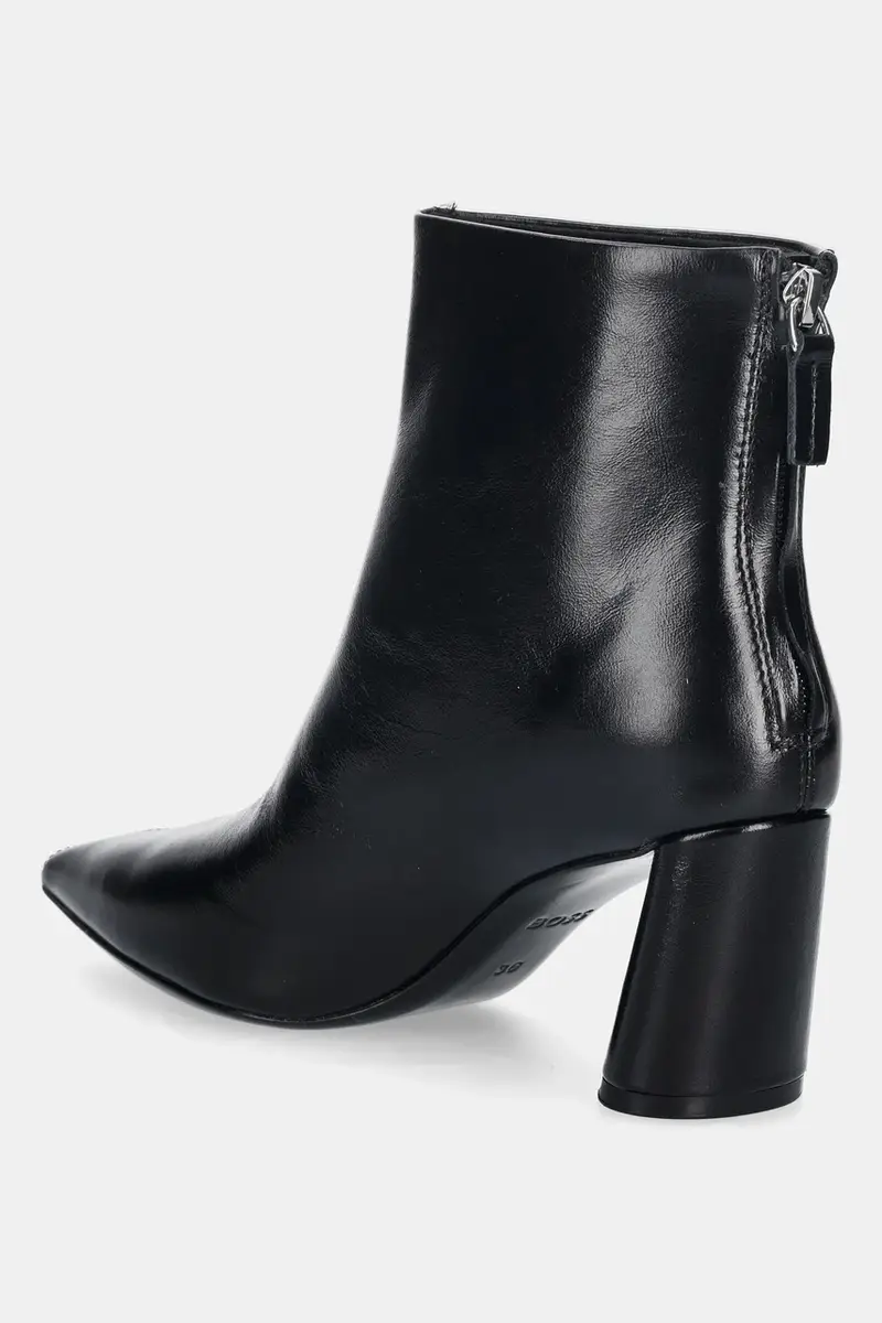 stivaletti alla caviglia in pelle Gracey donna colore nero 50552784 miniatura 3