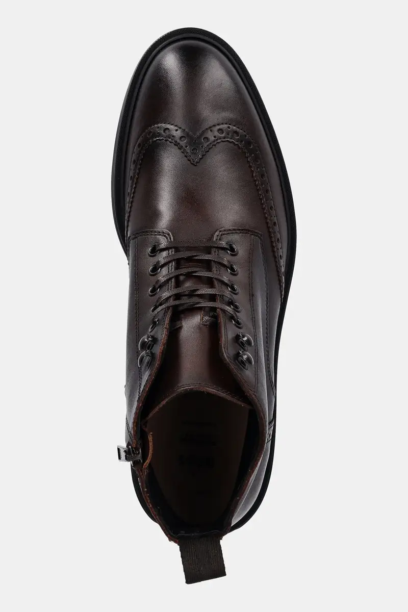 stivaletti brogue in pelle Calev uomo colore marrone 50552551 miniatura 4