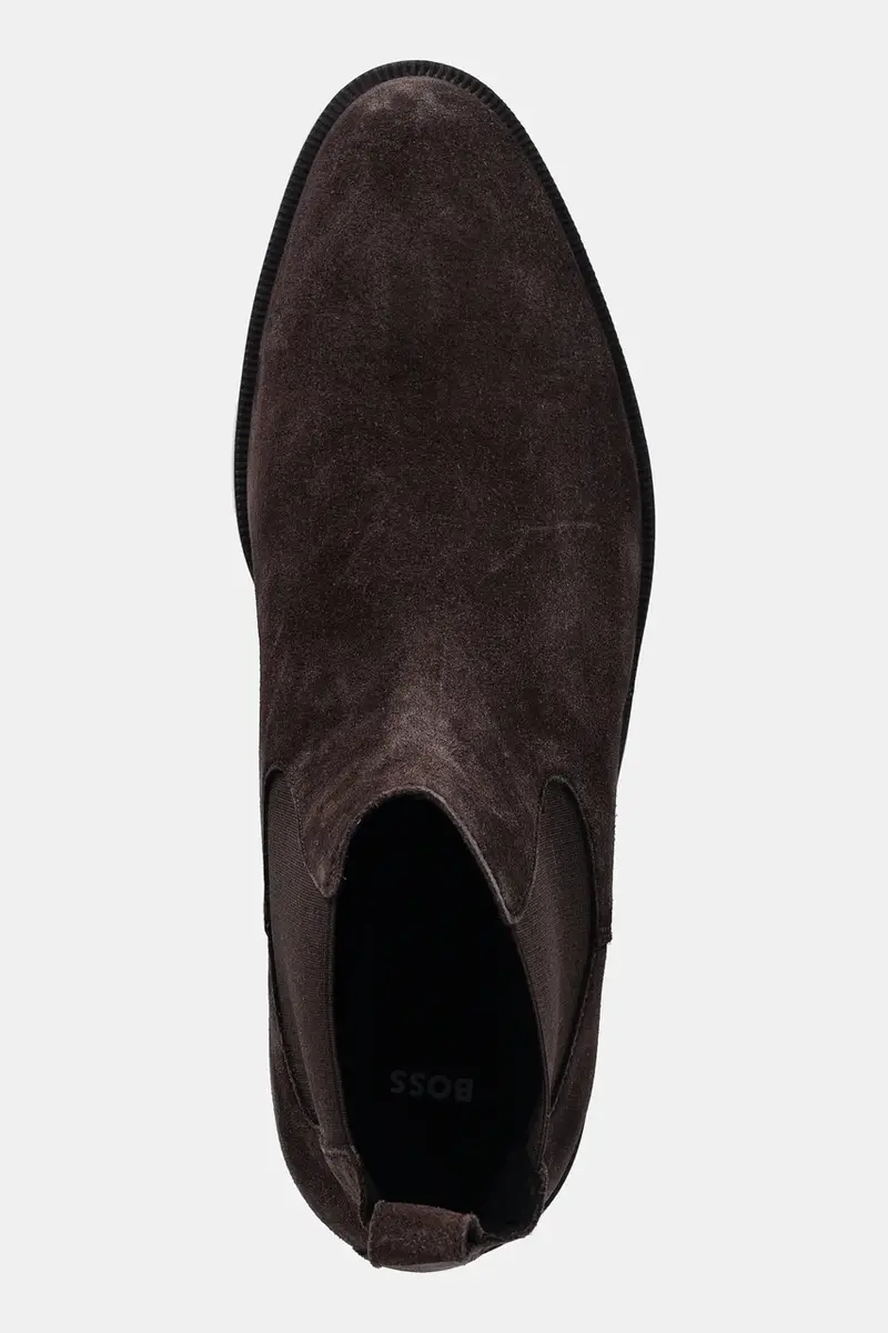 Boss Stivaletti Chelsea Uomo Marrone 3138613 miniatura 4