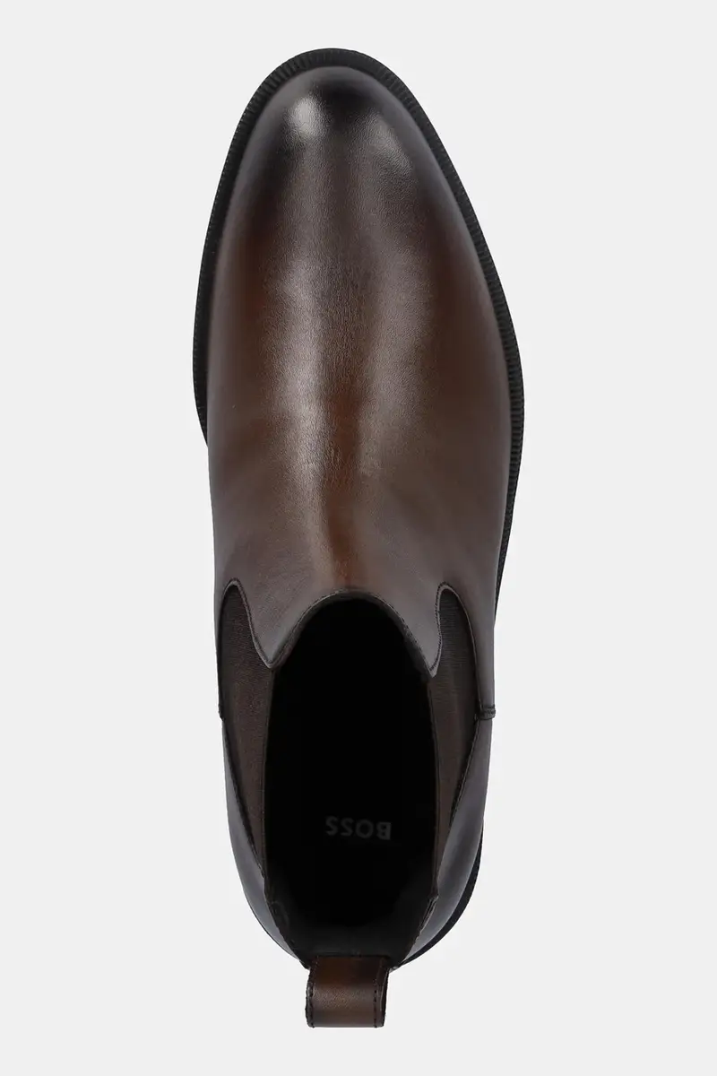 Boss Stivaletti Chelsea Uomo Marrone 3425385 miniatura 4