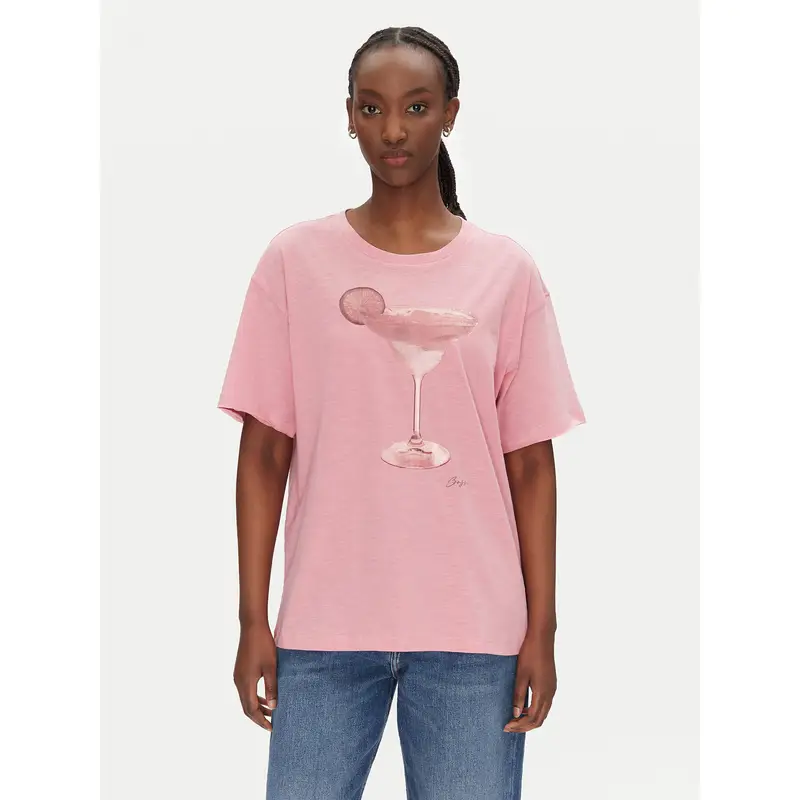 T-shirt C_Eband_4 50540433 Rosa Relaxed Fit