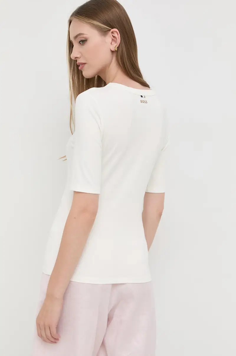 Boss T-shirt Donna Beige 3120729 miniatura 3