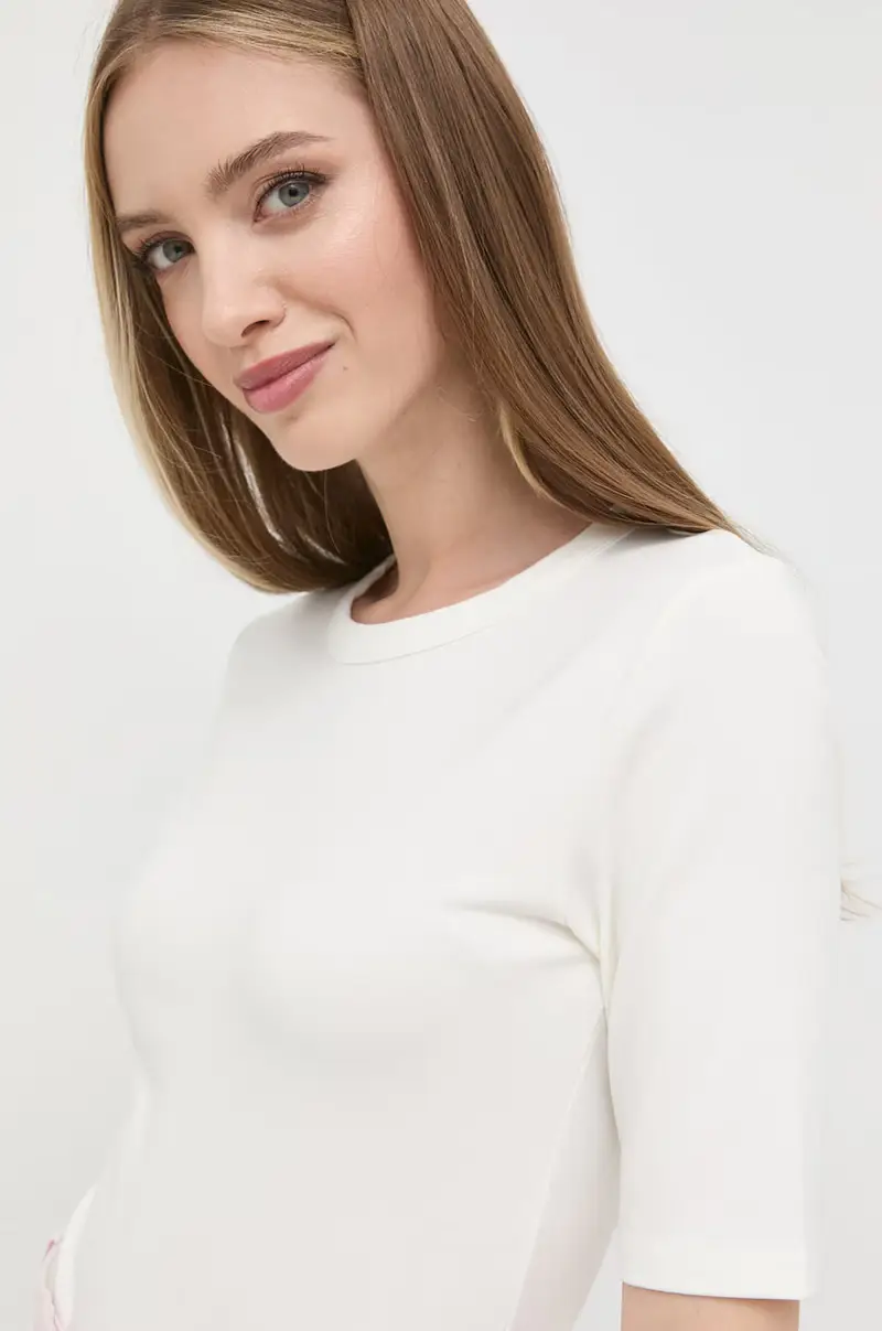 Boss T-shirt Donna Beige 3120729 miniatura 4