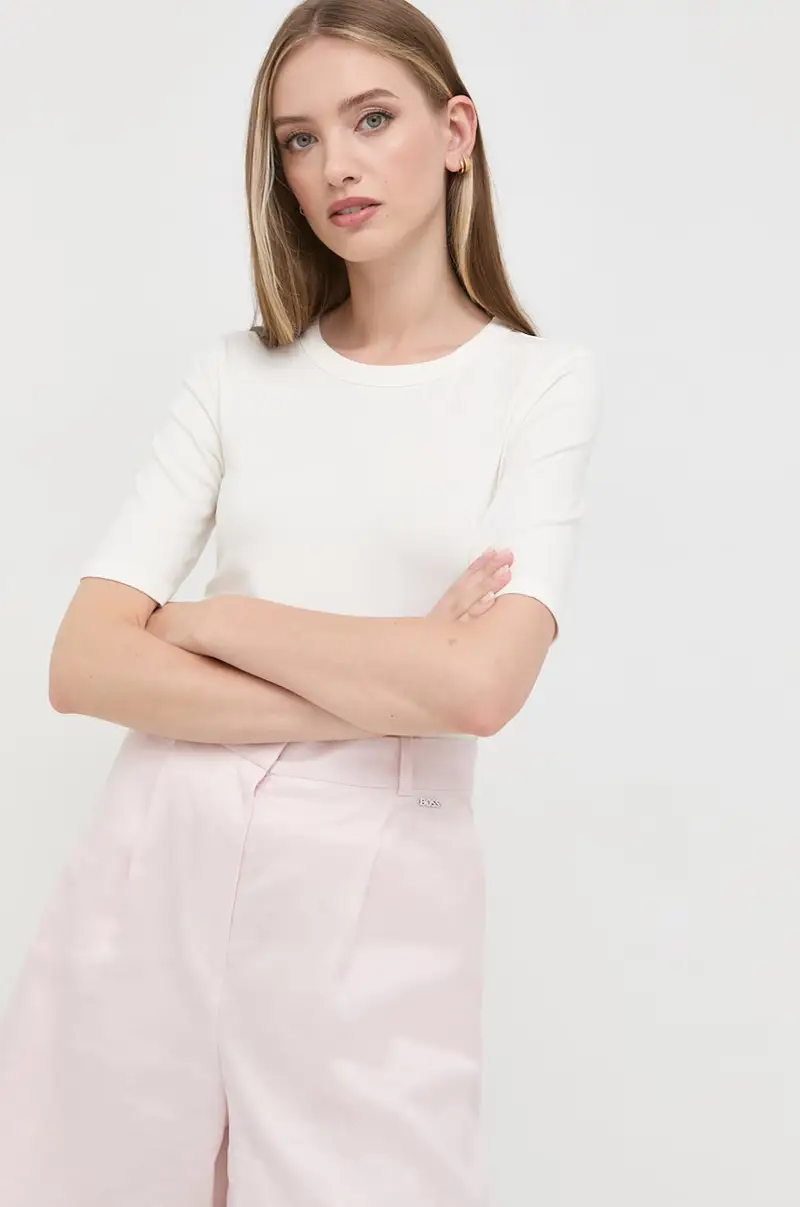 Boss T-shirt Donna Beige 3120729