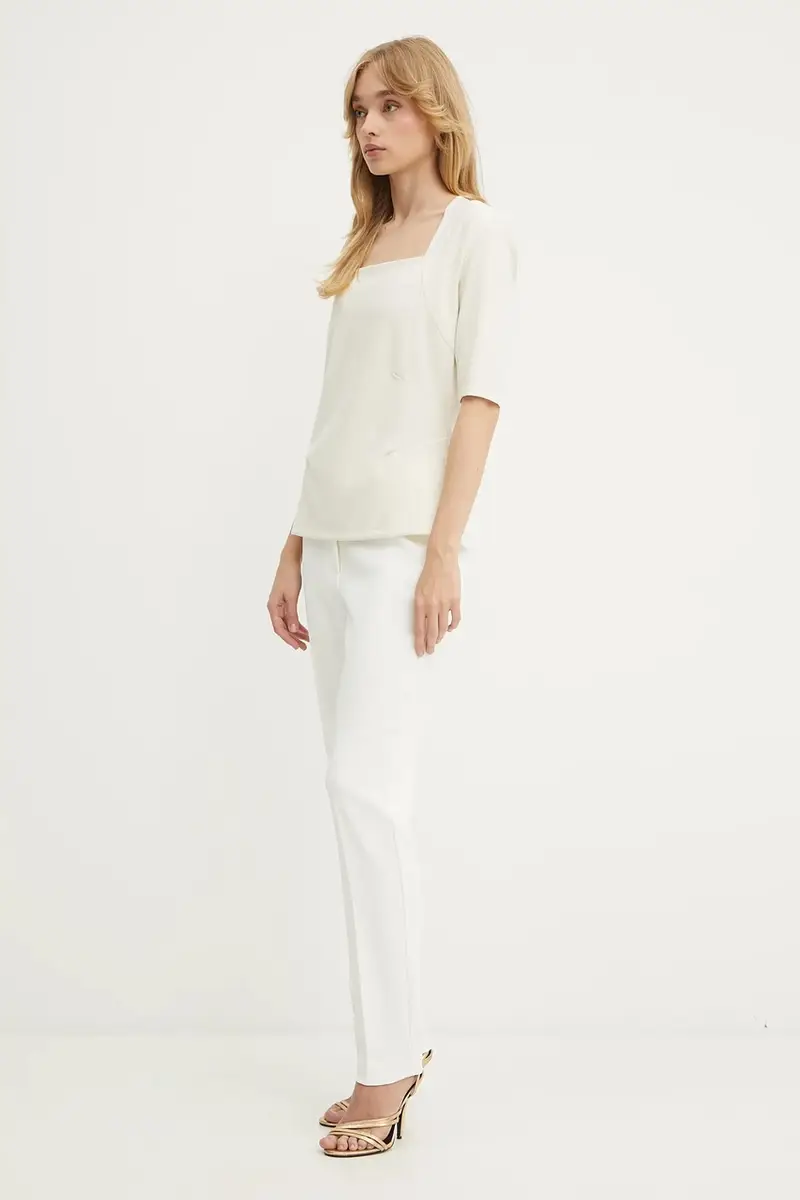 Boss T-shirt Donna Beige 3123237 miniatura 2